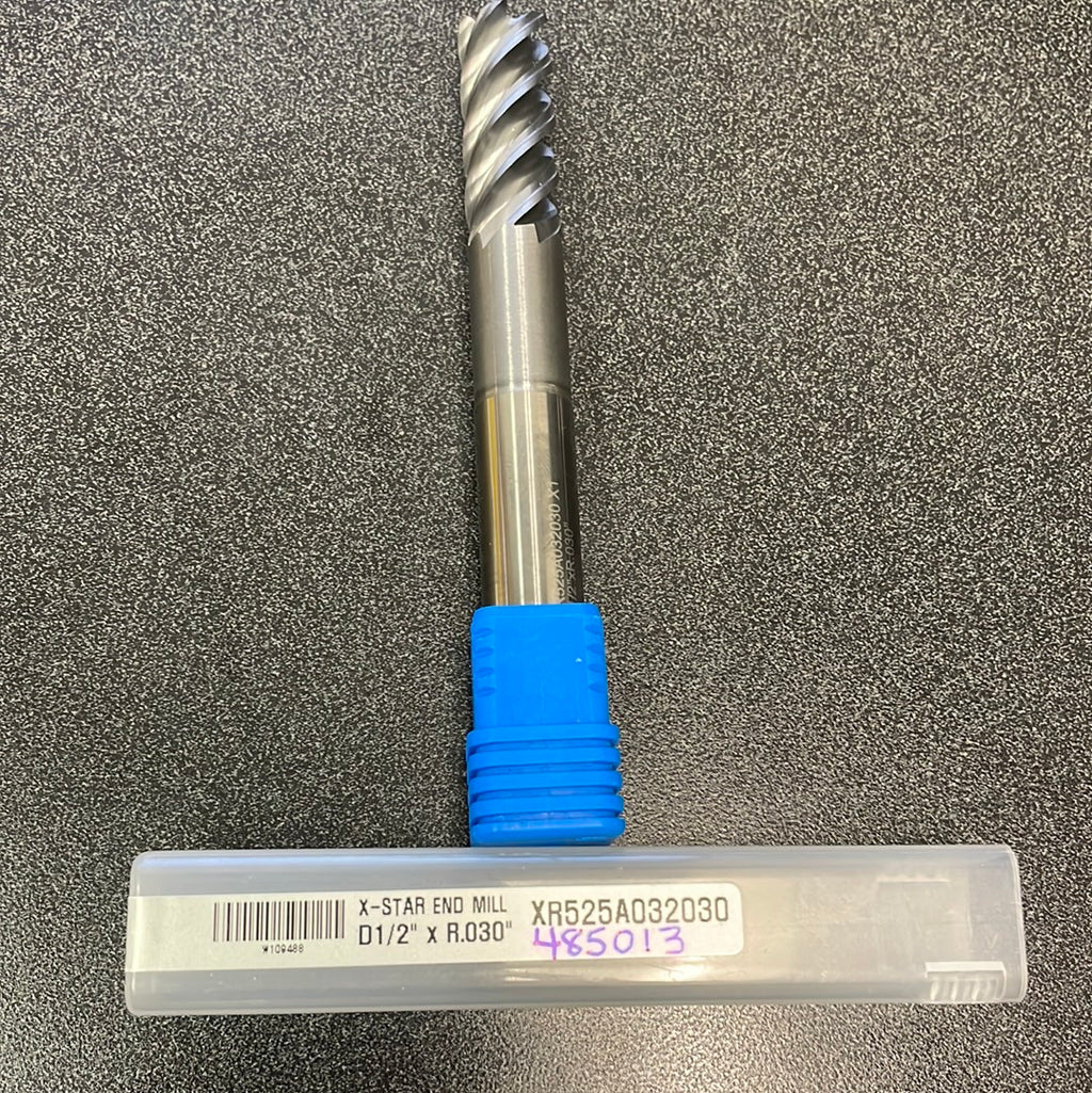 1/2 x 1/2 x 1-1/4 x 4, 5F, R030, CRB, TiAlN (485013)