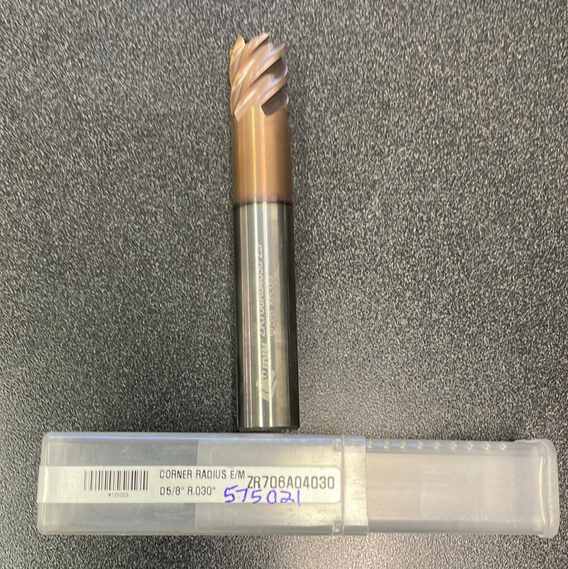 5/8 x 5/8 x 3/4 x 4, 4F, R030, CRB, AlTiN (575021)