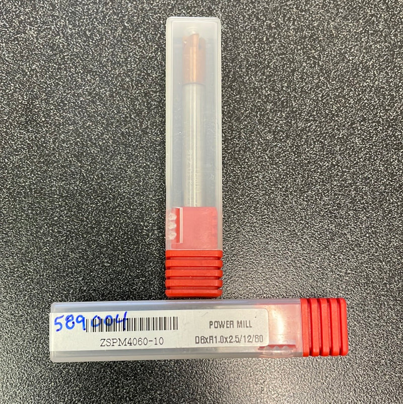 6mm x 6 x 2.5 x 60, 4F, R1, CRB, AlTiN (589004)