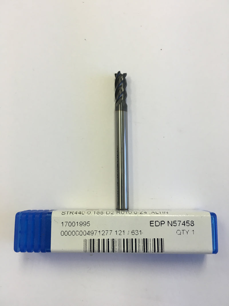 N57458 (3/16 x 3/16 x 7/16 x 2, STR440, R010, AlTiN)