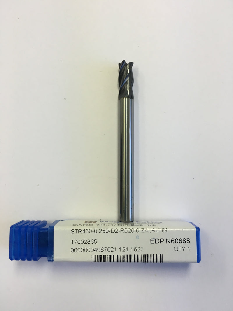 N60688 (1/4 x 1/4 x 1/2 x 2-1/2, STR430, R020, AlTiN)