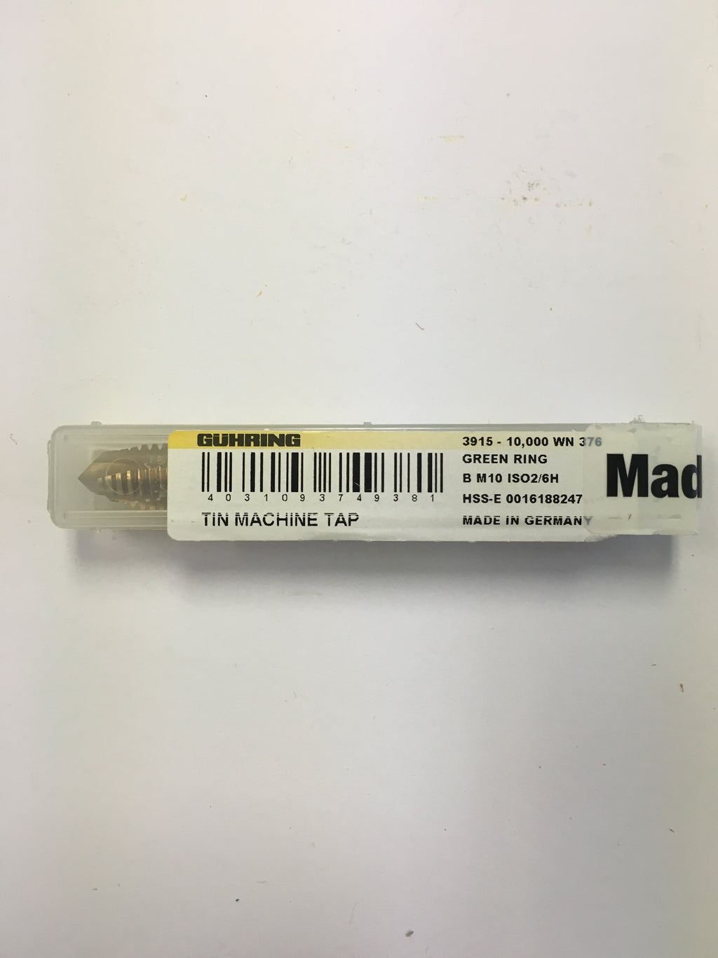 9039150100000 (M10 x 1.5, 6H, SP, HSE, TiCN)
