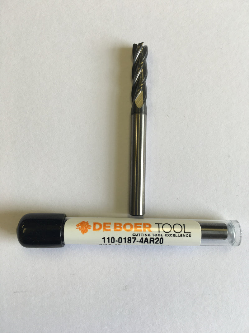 3/16 x 3/16 x 5/8 x 2, 4F, R020, CRB, A4 (110-0187-4AR20)