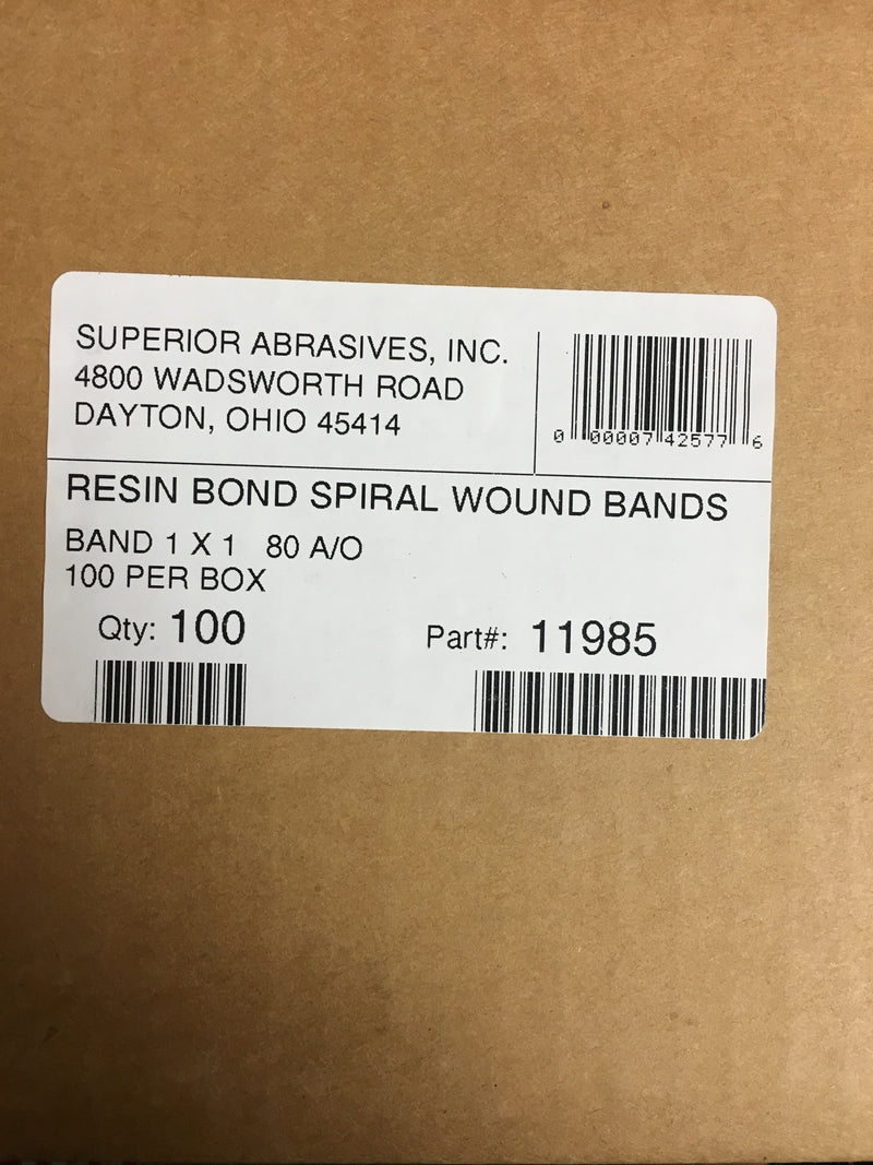 11985 (1 x 1", 80 gr., A/O Spiral Wound Bands)