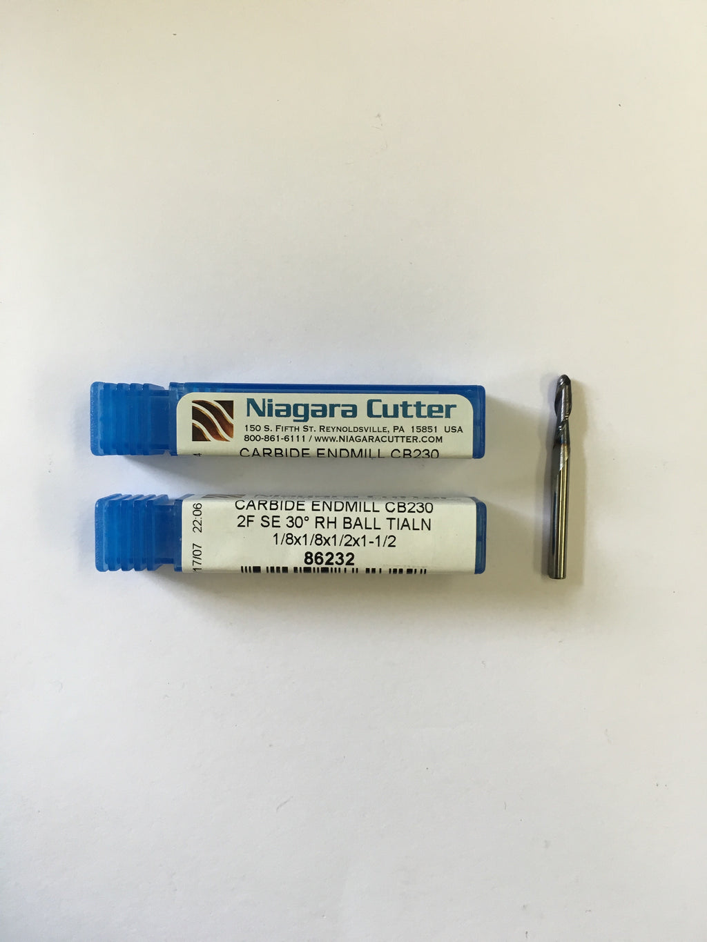 N86232 (1/8 x 1/8 x 1/2 x 1-1/2, 2F, B, CRB, TiAlN)