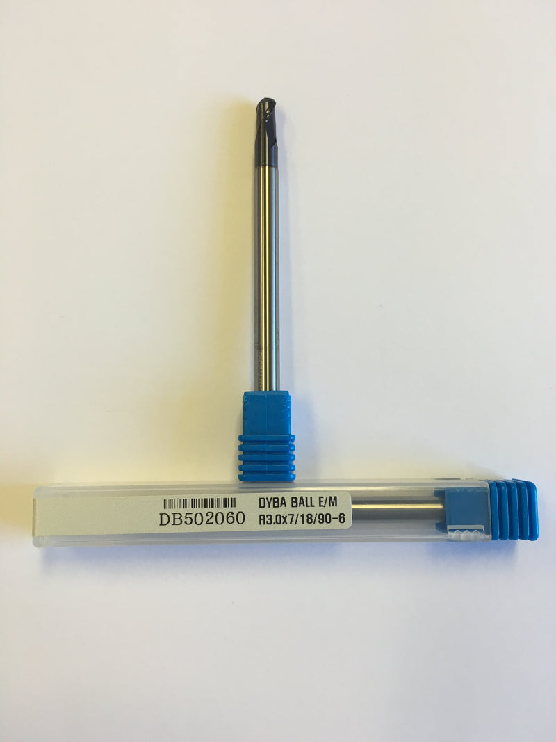 6mm x 6 x 7 x 90, 2F, B, CRB, AlTiN (163007)