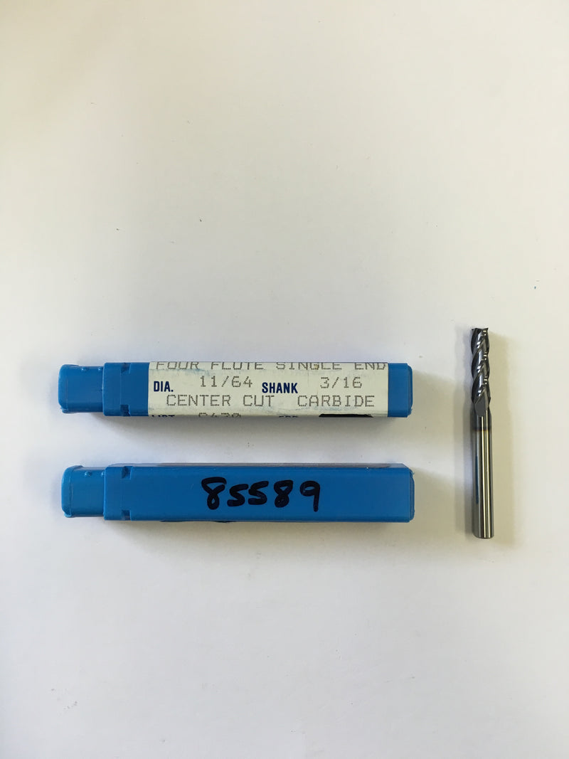 N85589 (11/64 x 3/16 x 5/8 x 2, 4F, S, CRB, TiAlN)