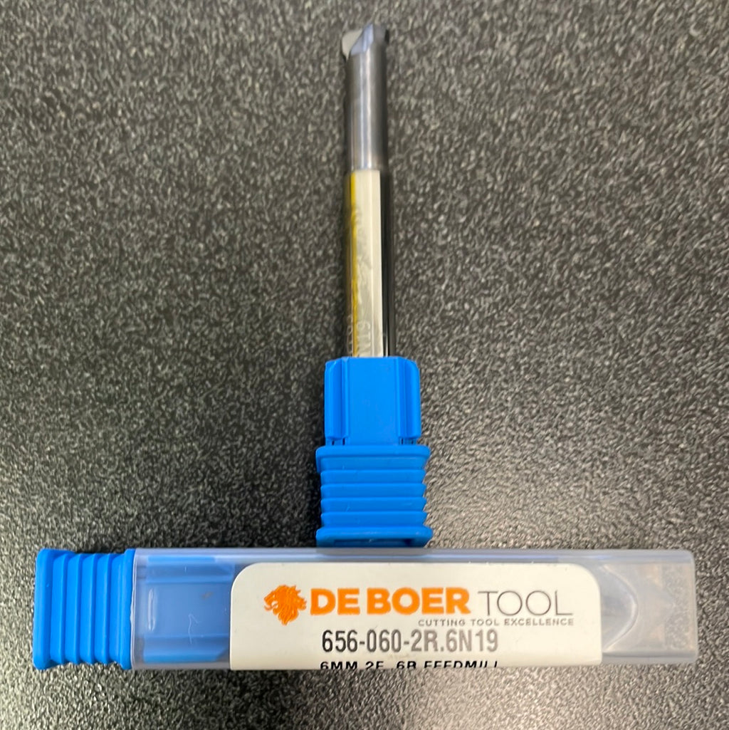 6mm x 6 x 2.5 x 60, 2F, R0.6, CRB, A4 (656-060-2R.6N19)