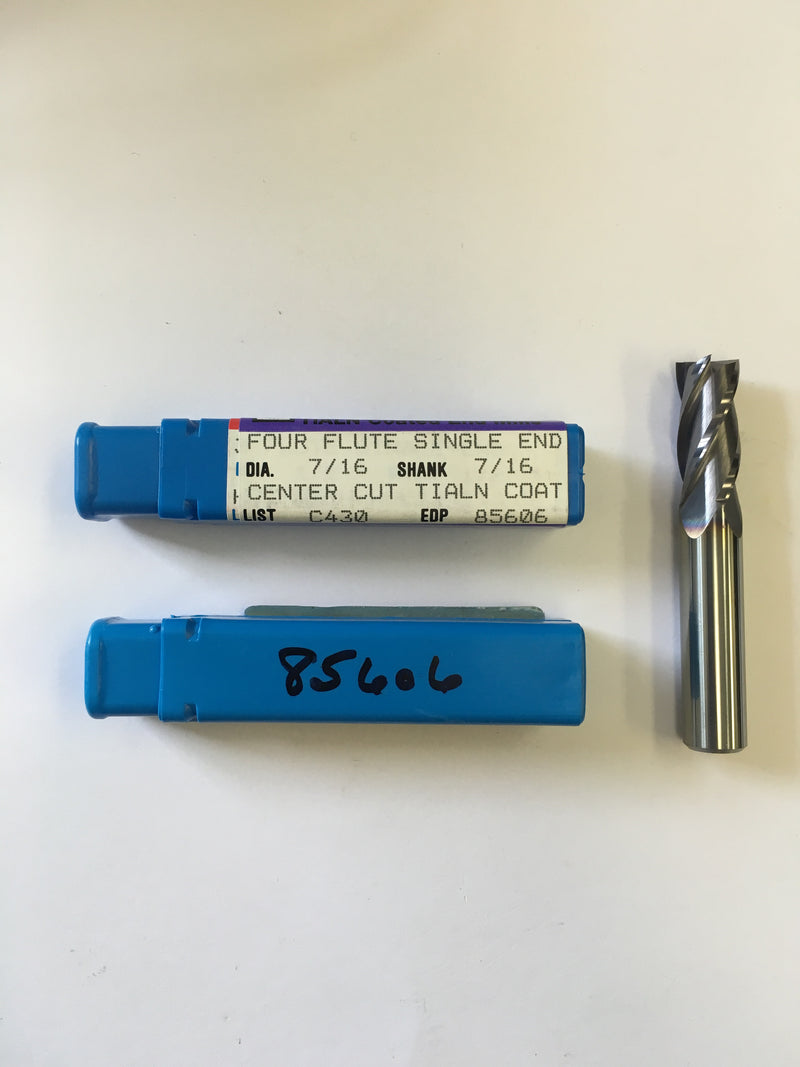 N85606 (7/16 x 7/16 x 1 x 2-3/4, 4F, S, CRB, TiAlN)
