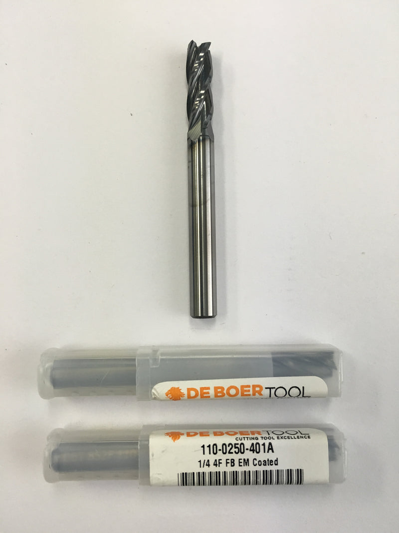 110-0250-401A (1/4 x 1/4 x 3/4 x 2-1/2, 4F, S, CRB, A4)