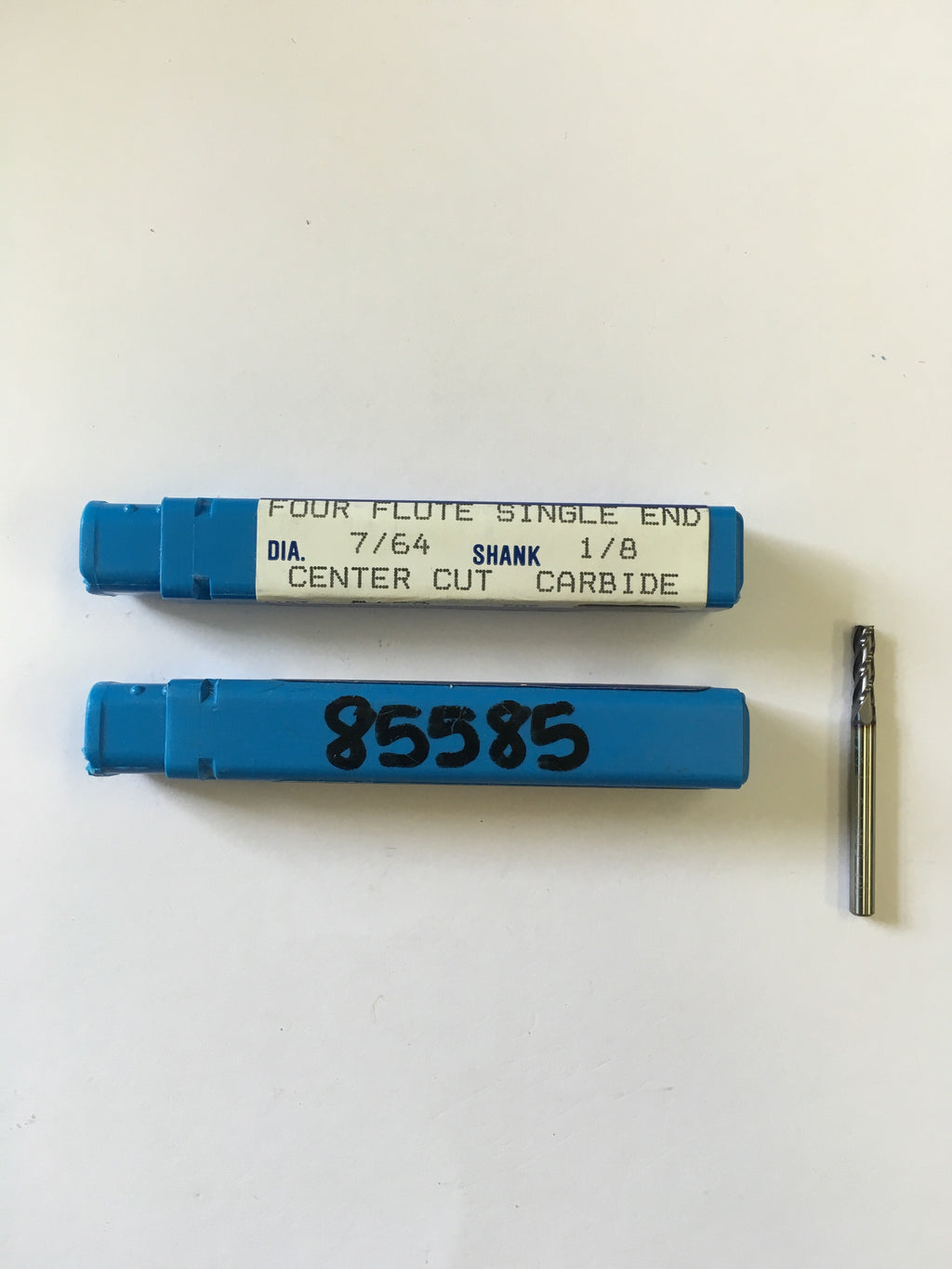 N85585 (7/64 x 1/8 x 3/8 x 1-1/2, 4F, S, CRB, TiAlN)