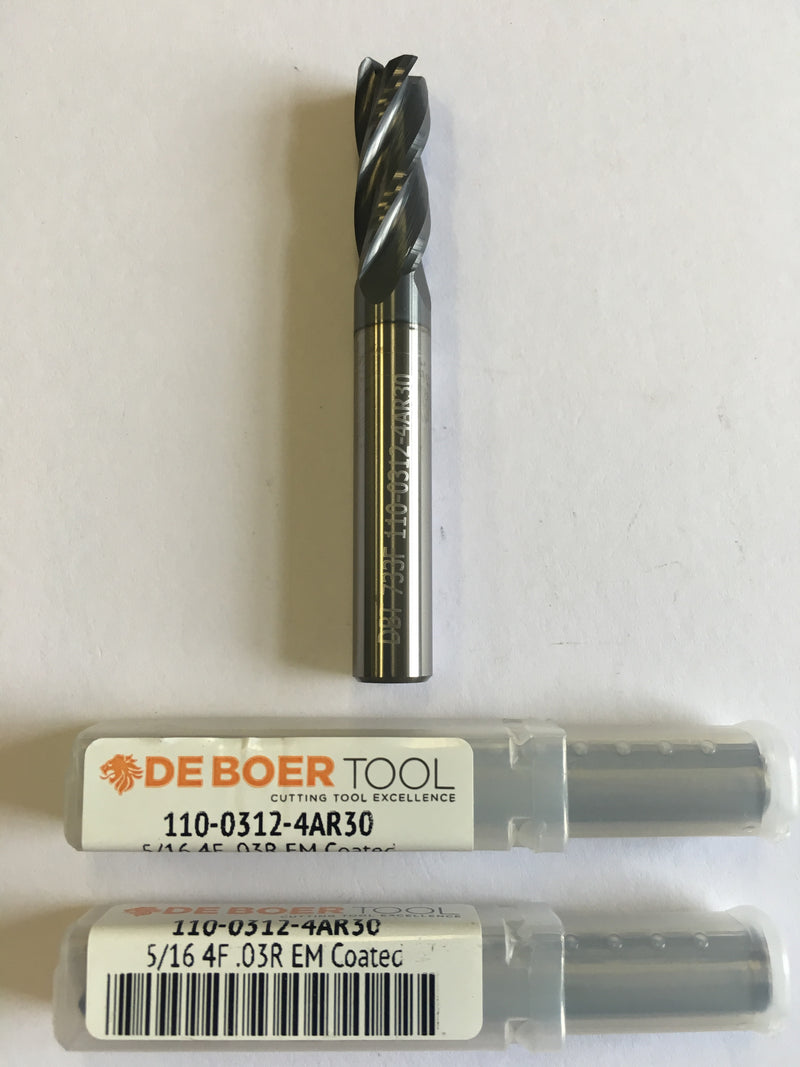 5/16 x 5/16 x 13/16 x 2-1/2, 4F, R030, CRB, A4 (110-0312-4AR30)