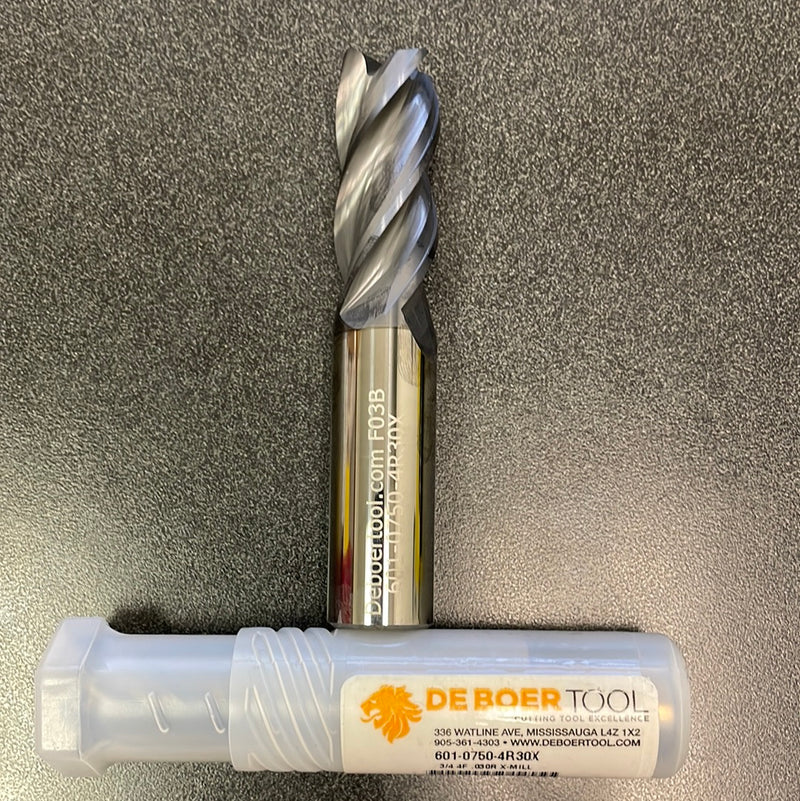 3/4 x 3/4 x 1.65 x 4, 4F, R030, CRB, A4 (601-0750-4R30X)