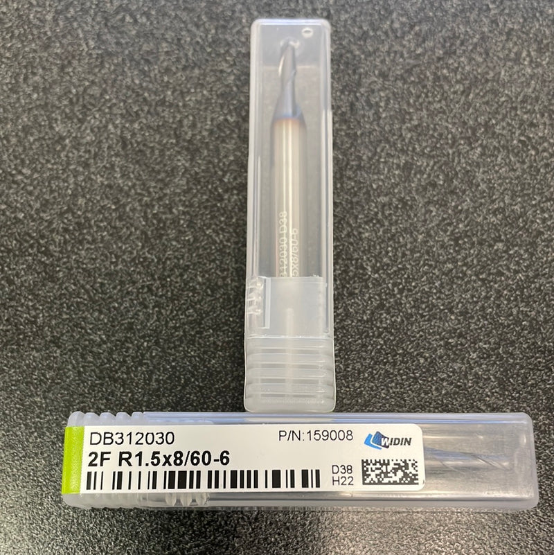 3mm x 6 x 8 x 60, 2F, B, CRB, TiAlN (159008)