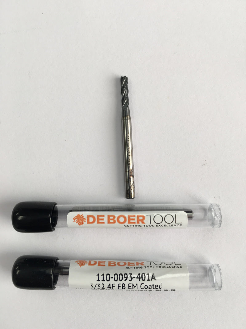 3/32 x 1/8 x 11/32 x 1-1/2, 4F, S, CRB, AlTiN (110-0093-401A)