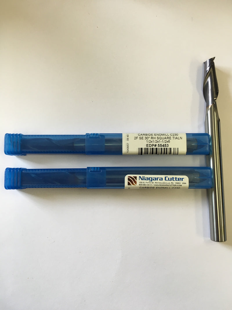 N55453 (1/2 x 1/2 x 1-1/2 x 6, 2F, S, CRB, TiAlN)