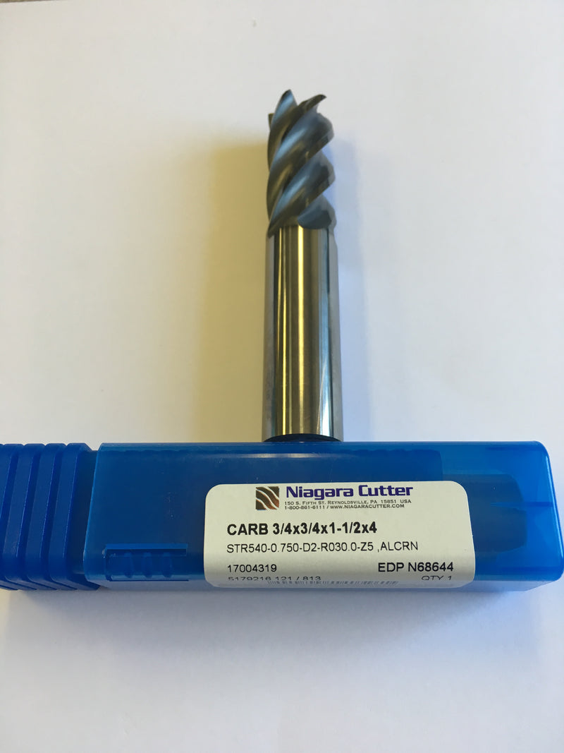 N68644 (3/4 x 3/4 x 1-1/2 x 4, STR540, R030, AlCrN)