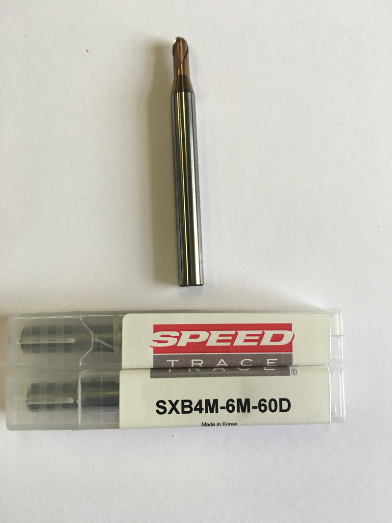 SXB4M-6M-60D (4mm x 6 x 3.2 x 60, 2F, B, CRB, AlTiN)